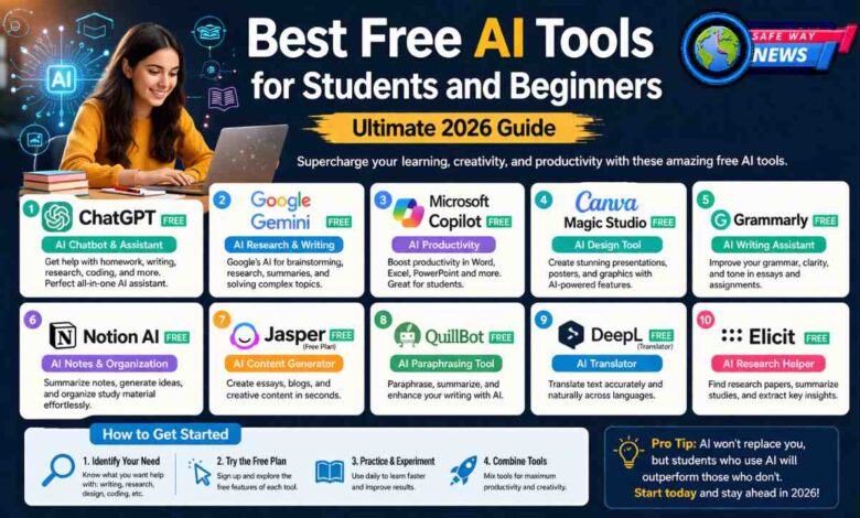 best free ai tools for students and beginners